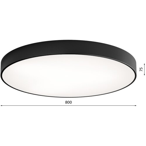  LED plafonsko svetlo CLEO LED/96W/230V 4000K, prečnik 80 cm, crno Slike