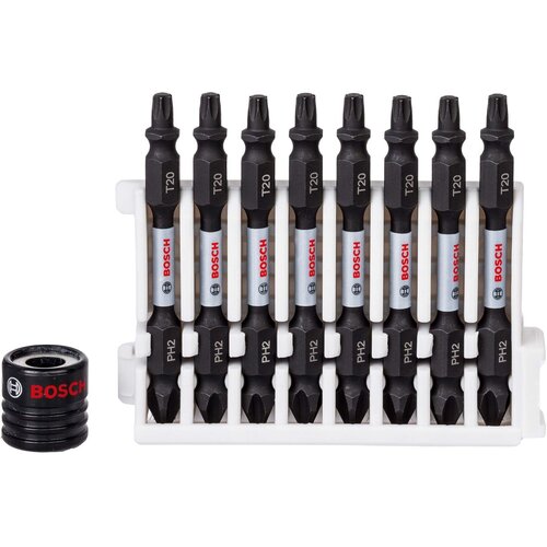 Bosch impact control 9-delni set dvostranih kovanih bitova dužine 65mm PH2-T20 (2608522336) Cene