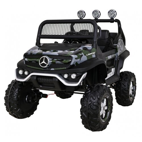 Licencirani auto na akumultor Mercedes BENZ UNIMOG S - moro Slike