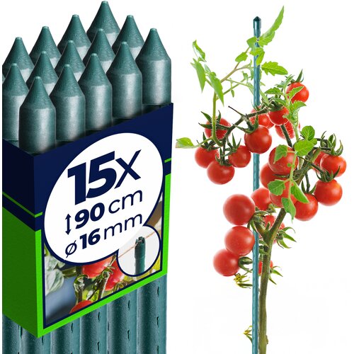 KADAX Podpora za rastline 90 cm kol za paradižnik s premazom 16 mm 15 kosov, (5000362477) Cene