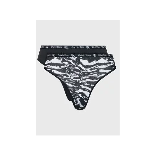 Calvin Klein Underwear Set 2 parov tangic 000QD3990E Črna