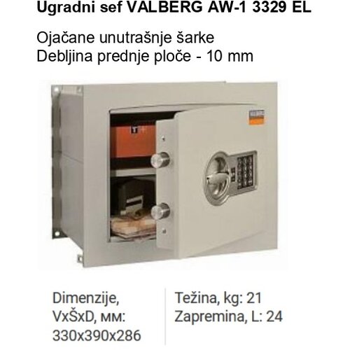 Valberg Ugradni sef AW-1 3329 EL Slike
