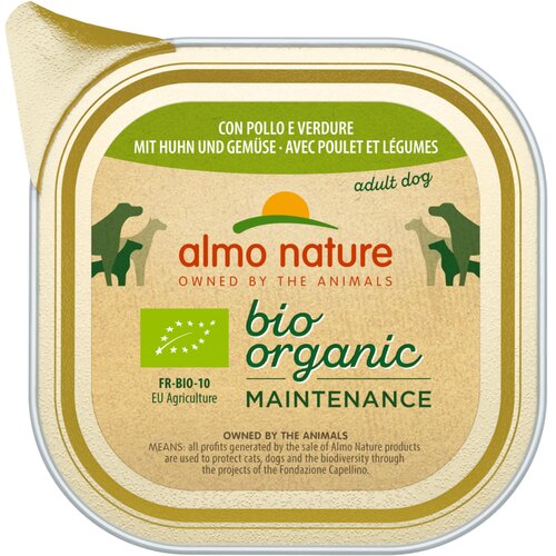 BioOrganic Almo Nature Maintenance 12 x 100 g - Z bio piščancem & bio zelenjavo Cene