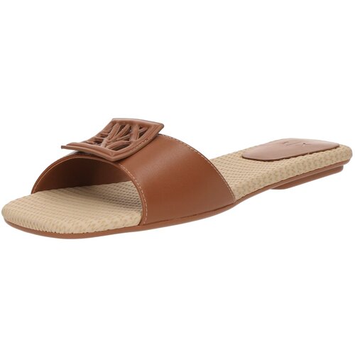 Armani Exchange Natikače s potpeticom boja devine dlake (camel) Cijene
