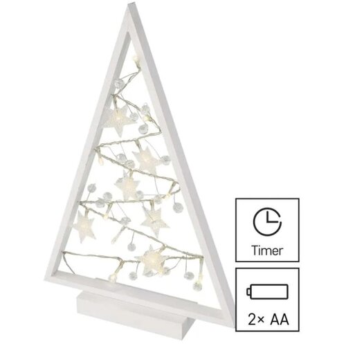  LED dekoracija sijoča jelka z okraski, 40 cm DCWW27 Slike