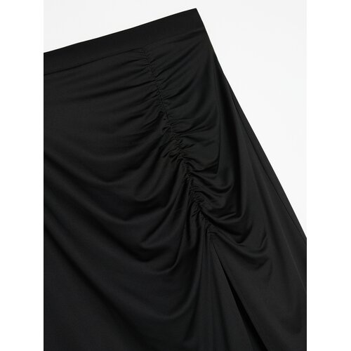 Sinsay Midi suknja s nabiranjem i prorezom Plus Size Slike