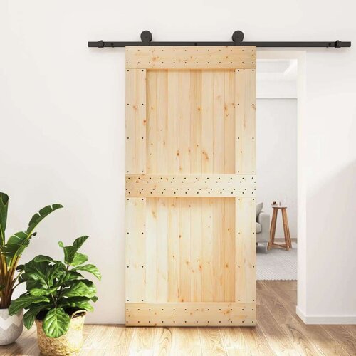  Klizna vrata s priborom za montažu 100x210 cm masivna borovina Cijene