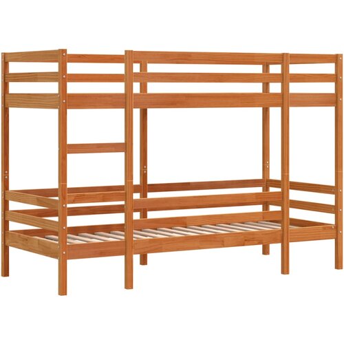 VidaXL Krevet na kat vo&amp;scaron;tano smeđi 75 x 190 cm od masivne borovine Slike