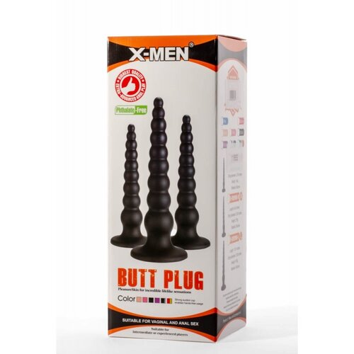 X-Men 11.81inch Butt Plug Black L XMEN1166L Cene