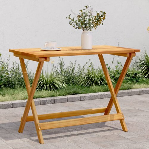 VidaXL Zložljiva vrtna miza 90x52,5x65 cm trden akacijev les Slike