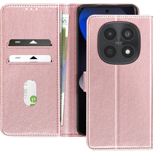 AVIZAR Denarnica etui Xiaomi Redmi Note 15 4G / 5G Serija Chesterfield Funkcija stojala, Roza, (5000190506) Cene