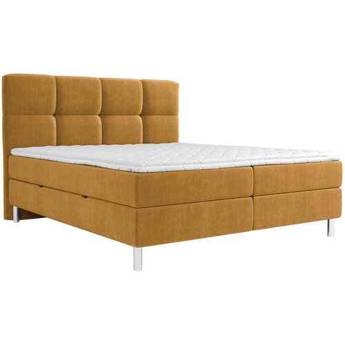 Esposa POSTELJA Z VZMETNICO 140 cm x 200 cm , tekstil oranžna, barve karija Cene