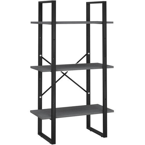 vidaXL Regal siv 60x30x105 cm trdna borovina, (20771735) Cene