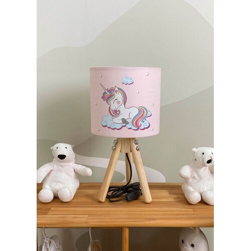 Bata i seka Dečija stona lampa Jednorog, Roze Cene