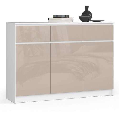 AKORD KOMODA K140 3D 3SZ CLP CAPUCCINO SJAJNO, (21703202) Slike