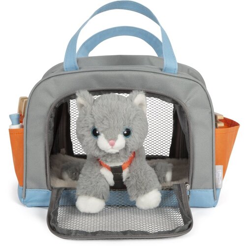 Small foot by Legler Small Foot Plush Cat Care Set Animals Pastel pli&amp;scaron;asta igrača 2y+ 1 kos Slike