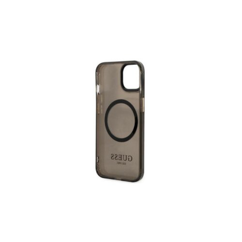 Guess Futrola za iPhone 13 Pro Black Gold Outline Translucent MagSafe ( GSM168196 ) Slike