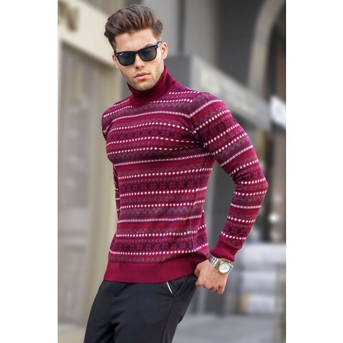 Madmext Sweater - Burgundy - Regular fit Slike