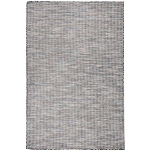 Vanjski tepih ravnog tkanja 120 x 170 cm smeđe-plava Cijene