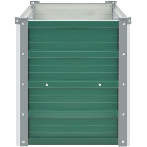  Vrtna sadilica od pocinčanog čelika 100 x 40 x 45 cm zelena Slike