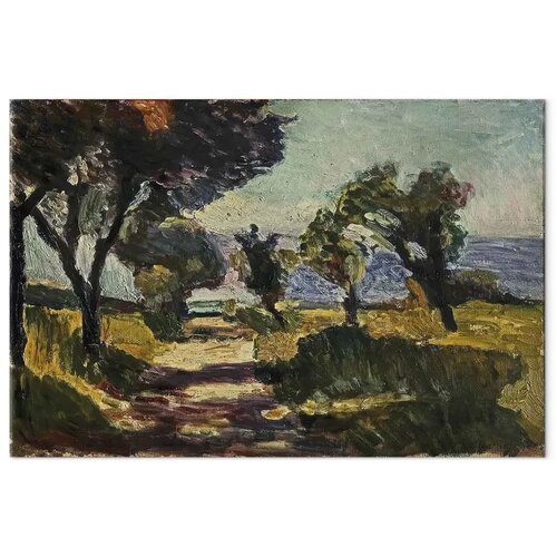  Slika - Henri Matisse &amp;ndash; Corsican Landscape with Olive Trees 90x60 Na talijanskom platnu Slike