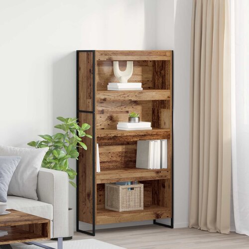 Ormarić za knjige 2 pcs Staro drvo 80 x 30 x 155 cm Cene