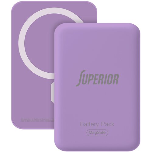  Power bank MagSafe Superior 15W 10000 mAh ljubicasti Slike