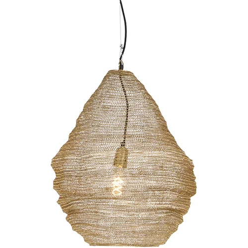 QAZQA Orientalska viseča svetilka zlata 45 cm - Nidum