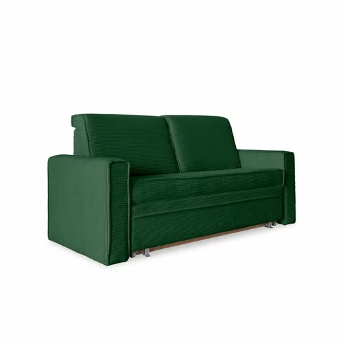 Miuform Temno zelen raztegljiv kavč 168 cm Lucky Lucy - Miuform