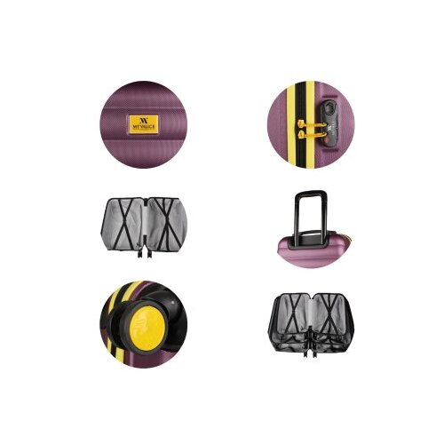 Zoozie Bags Set kofera 6650, 2 dijela, Bordo Slike