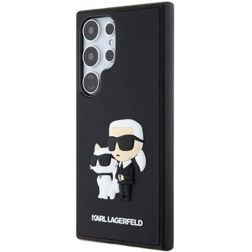  Originalen KARL LAGERFELD ovitek Samsung Galaxy S24 Plus 5G - IML NFT Karls Full Body - črn silikonska zaščita - KLHCS24L3DRKCNK