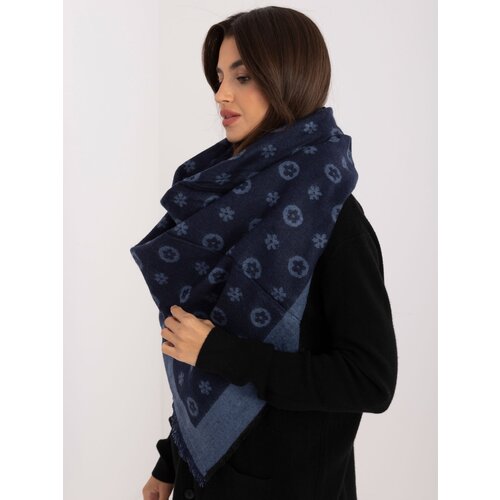 Fashion Hunters Dark blue women&amp;#039;s wool scarf Slike