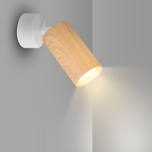  Brilagi - Spot svetiljka SELE 1xGU10/30W/230V bela/dekor hrasta Slike