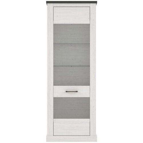 Premium Living Vitrina Montreal, Bela, Barva Pinije Slike