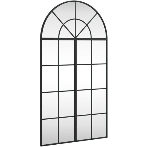 Maison Chic Stensko Ogledalo - Zrcalo - Kozmetično ogledalo črno 60x110 cm obokano železo, (21697982) Cene