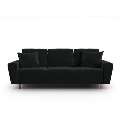 Cosmopolitan Design Crna bar&amp;scaron;unasti sklopiva/s prostorom za odlaganje sofa 235 cm Kyoto &amp;ndash; Slike