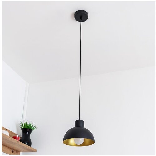  Luster na kablu VESPER 1xE27/15W/230 prečnik 18 cm crna/zlatna Cene