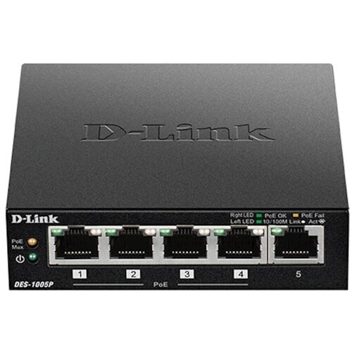 D-link Switch DLINK 5-Port PoE Fast Ethernet Unmnged Desktop Slike