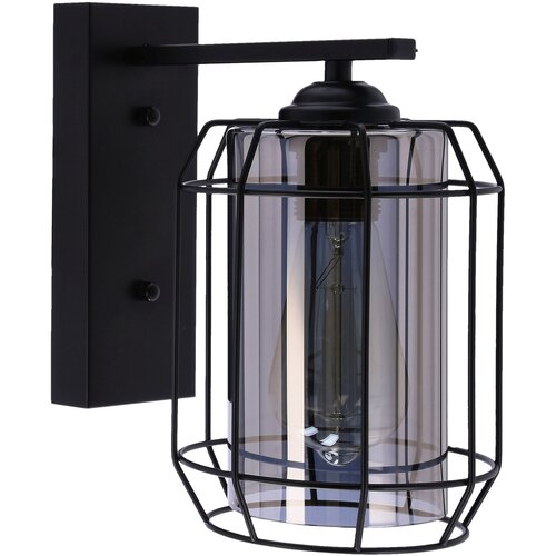  Zidna lampa Jonera, E27, P20, 1x40W, Crna Slike