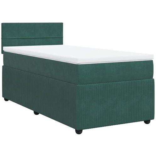 vidaXL spring krevet s madracem tamnozeleni 100x200 cm bar&scaron;unasti Cijene