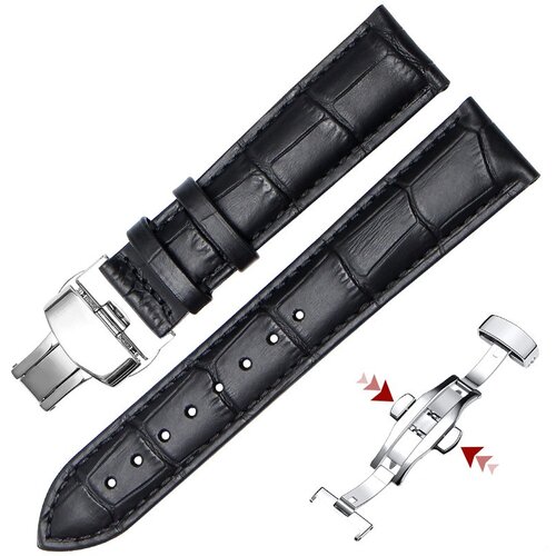 INF Univerzalni nadomestni pas z zaskočno zaponko Black 16 mm, (21750019) Cene