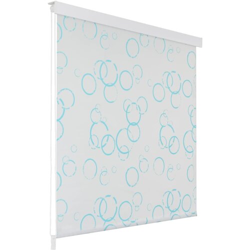 vidaXL Rolo zastor za tuš 160 x 240 cm s uzorkom mjehurića Cijene