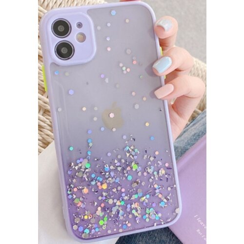 MCTK6-XIAOMI Redmi Note 10s/Note 10 4g Furtrola 3D Sparkling star silicone Purple Slike