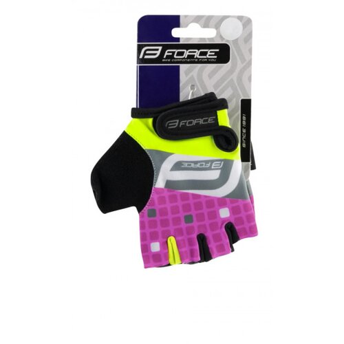 Force rukavice dečije square fluo-roze - l ( 9053242-L ) Slike