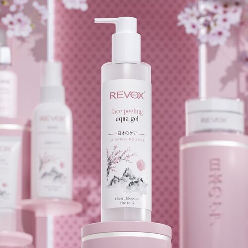 REVOX B77 Japanese Routine Face Peeling Aqua Gel nežni čistilni piling za obraz 250 ml Slike