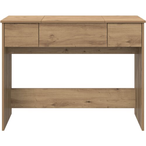 VidaXL toaletni stol s ogledalom obrtnički hrast 100x45x76 cm Slike