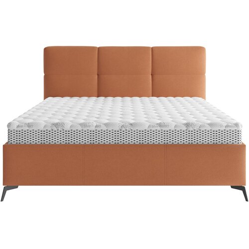 CARRYHOME OBLAZINJENA POSTELJA 180 cm x 200 cm , tekstil opečnato rjava Slike