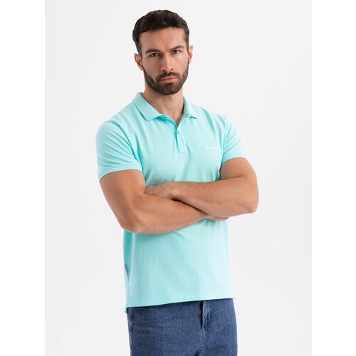 Ombre Cotton pique knit polo shirt - blue Cijene