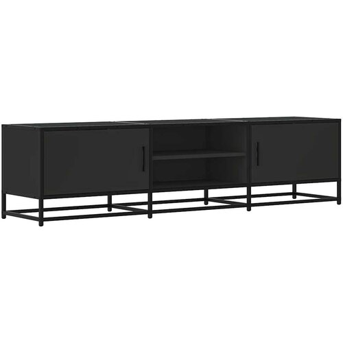 Maison Chic TV omarica - TV enota - Televizijska omarica črna 160x35x41 cm inženirski les in kovina, (21701303) Cene