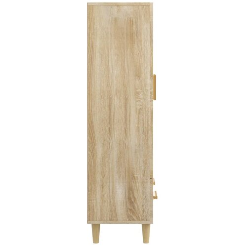  Visoka komoda boja hrasta sonome 70x31x115 cm konstruirano drvo Slike